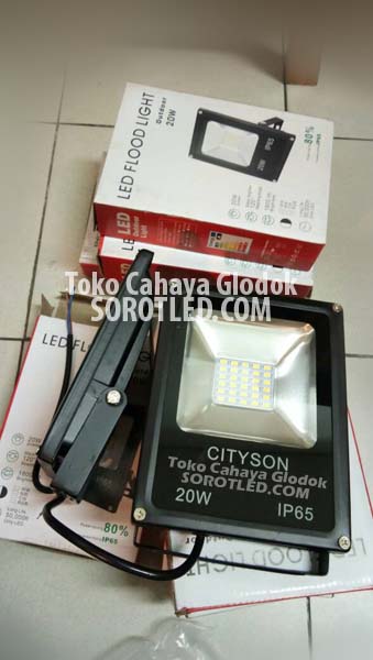 Lampu Sorot LED Cityson 20watt Warmwhite - White